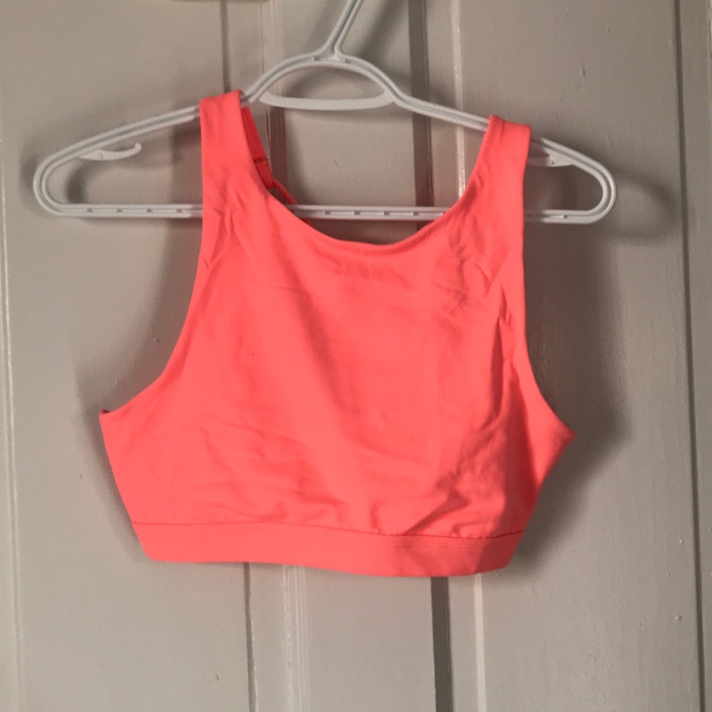 Aerie high neck strappy sports bra size medium